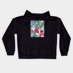 The Saturnal Note, by Maximiliano Lopez Barrios Kids Hoodie